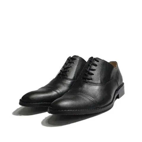 Muške Elegantne Kožne Cipele Sa Šavom Na Prstima